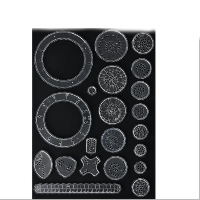 

Головоломка-цветок кривой толщиномер краски магический набор сто тысяч линейка с цветами 22 1 предмет многофункциональная