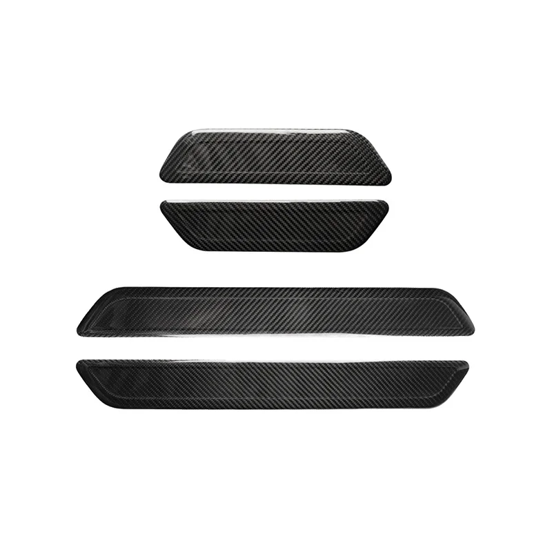 

Dry carbon fiber Car threshold strip decorate Car accessories Fit For Tesla Model 3 2018-2019