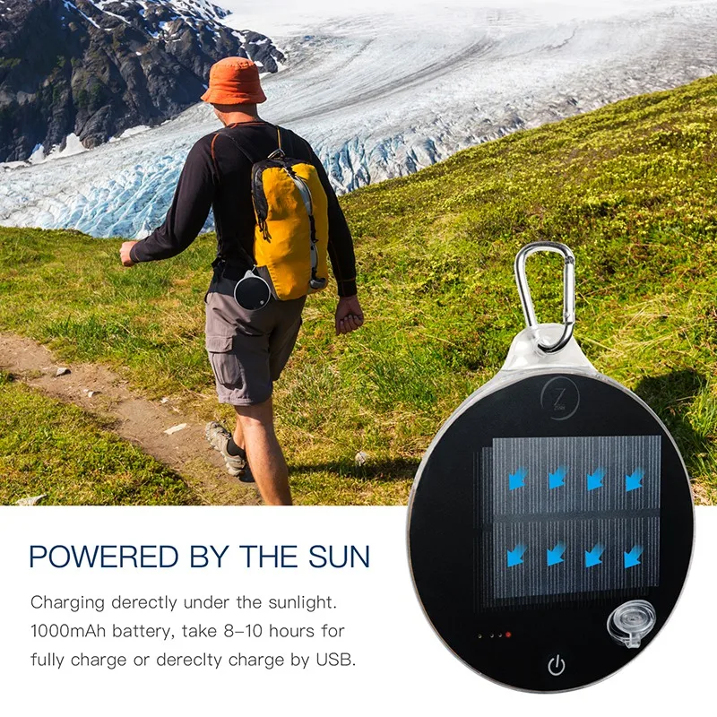 

Portable Solar Powered Camping Light, Outdoor Hanging netic Solar Energy Lamp and Lanterns for Camping Hiking Tent