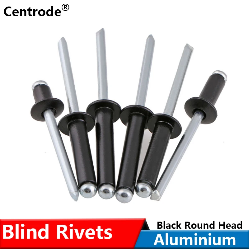 Черная Алюминиевая открытая Торцевая круглая головка поп-штора фотогвоздь для