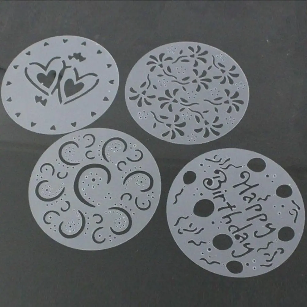 4 шт. торт DIY Плесень экологичный ПВХ распыления плесень тянуть цветок формы