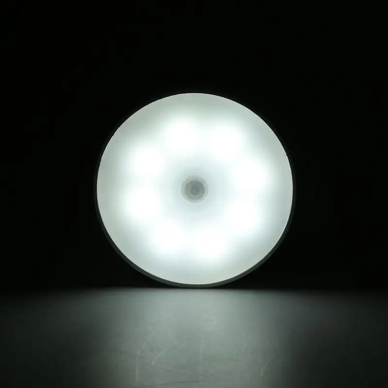 

Motion Sensor LED Usb Rechargeable Night Light Wireless Energy-saving LED Body Induction Lamp Bedroom Washroom Lighting Decor