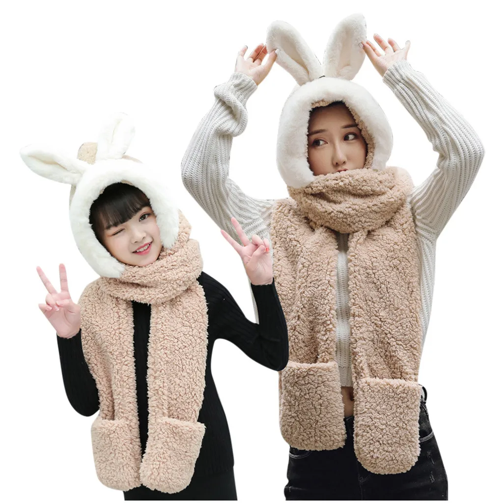 Зимние плюшевые меховые шапки для родителей и детей Осенние милые с героями