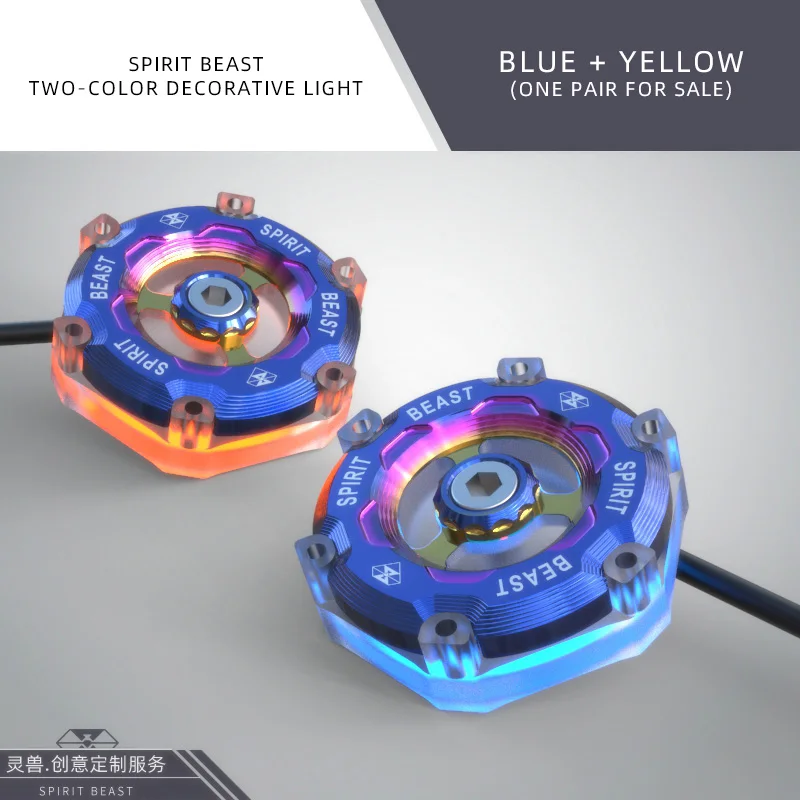 blue blue Аксессуары для мотоциклов, предупреждающие знаки, светодиодный фонарь, украшение автомобиля, форма тела, светоотражающая карта, украшение для мотокросса - Цвет: blue blue