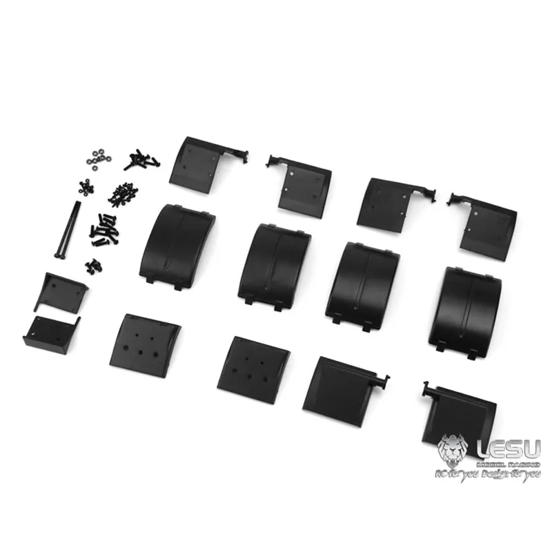Пластиковый брызговик LESU для 1/14 TAMIYA RC MAN 4x4 4x2 самодельный трактор грузовик модель