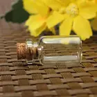 Пустые контейнеры для хранения стекла, 30 шт. 0,511.522.55 мл Пустые контейнеры прозрачные маленькие стеклянные бутылки контейнер для пробирок с кастрюлей