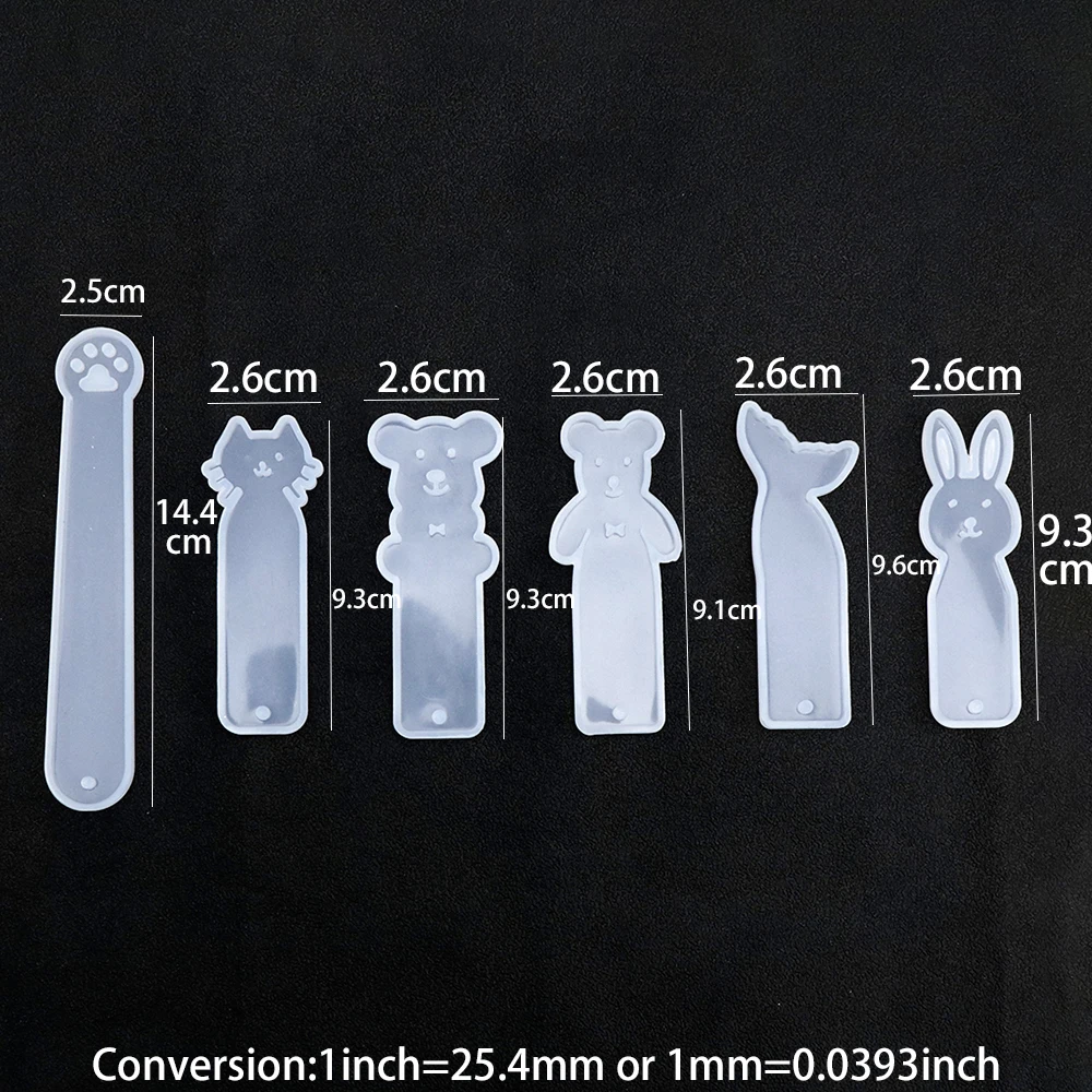 Силиконовая форма для закладок в виде милого кота и медведя сделай сам пресс