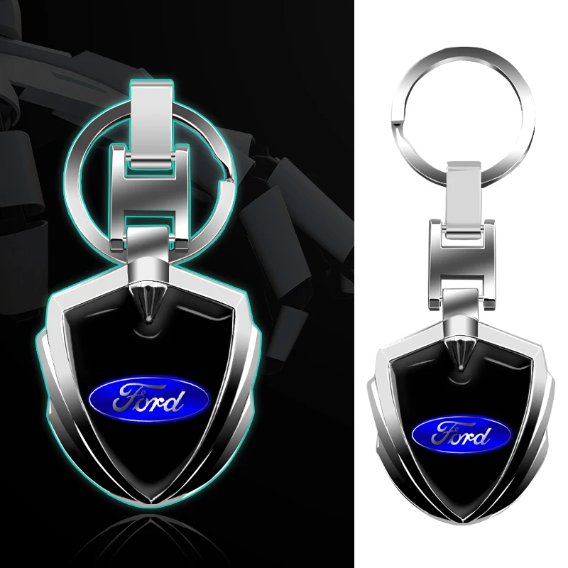 Металлическое кольцо для ключей автомобиля брелок Ford Focus Mondeo Kuga Fiesta MK7 Escort Edge 2 4 MK2