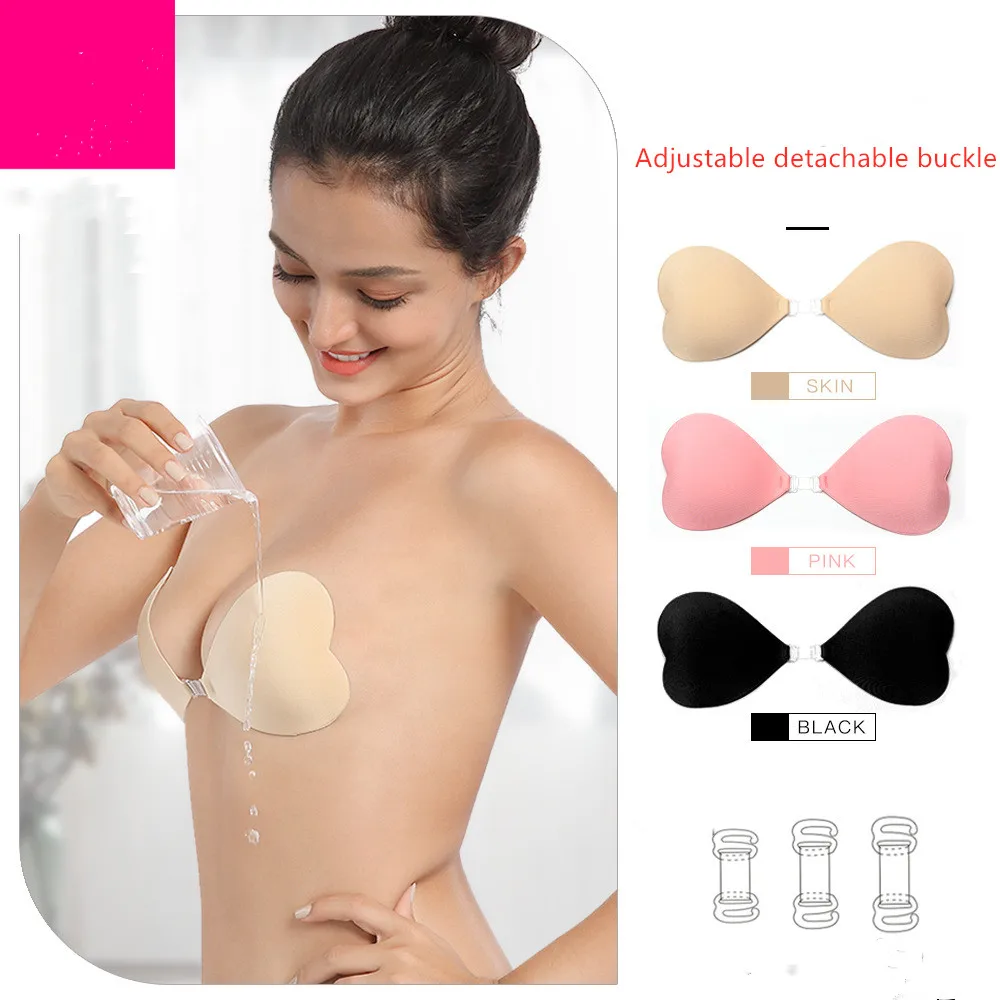 Сексуальный женский Невидимый волшебный бюстгальтер с сердцем пуш-ап