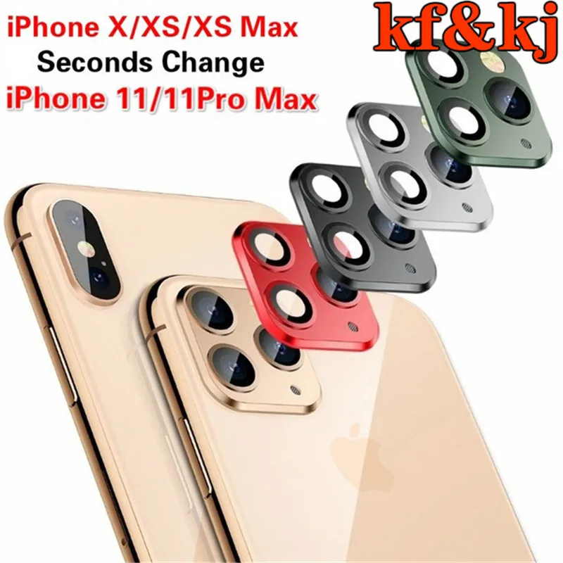 Модная сменная 3d пленка для камеры в секунды защитная iPhone X Xs Max защита задней
