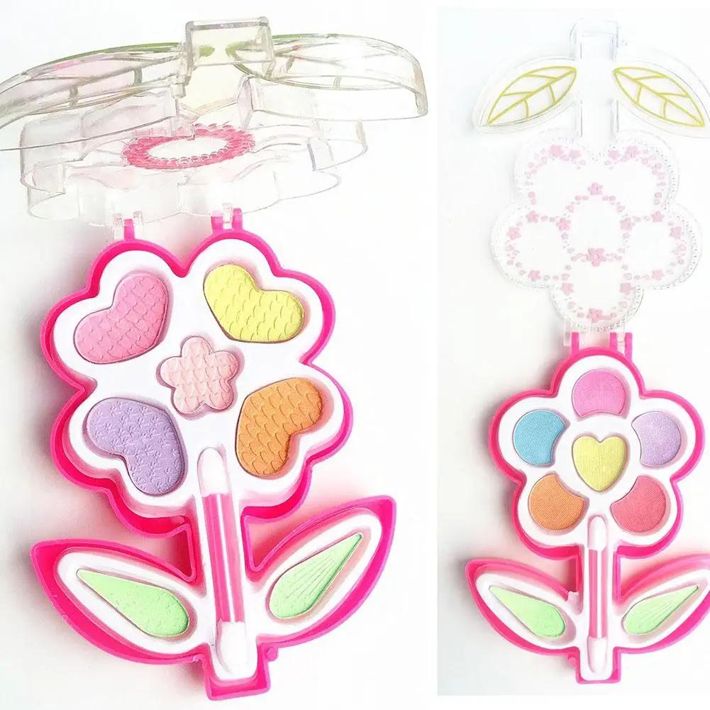 Водорастворимая форма теней для век девочек имитация цветов принцесса игра