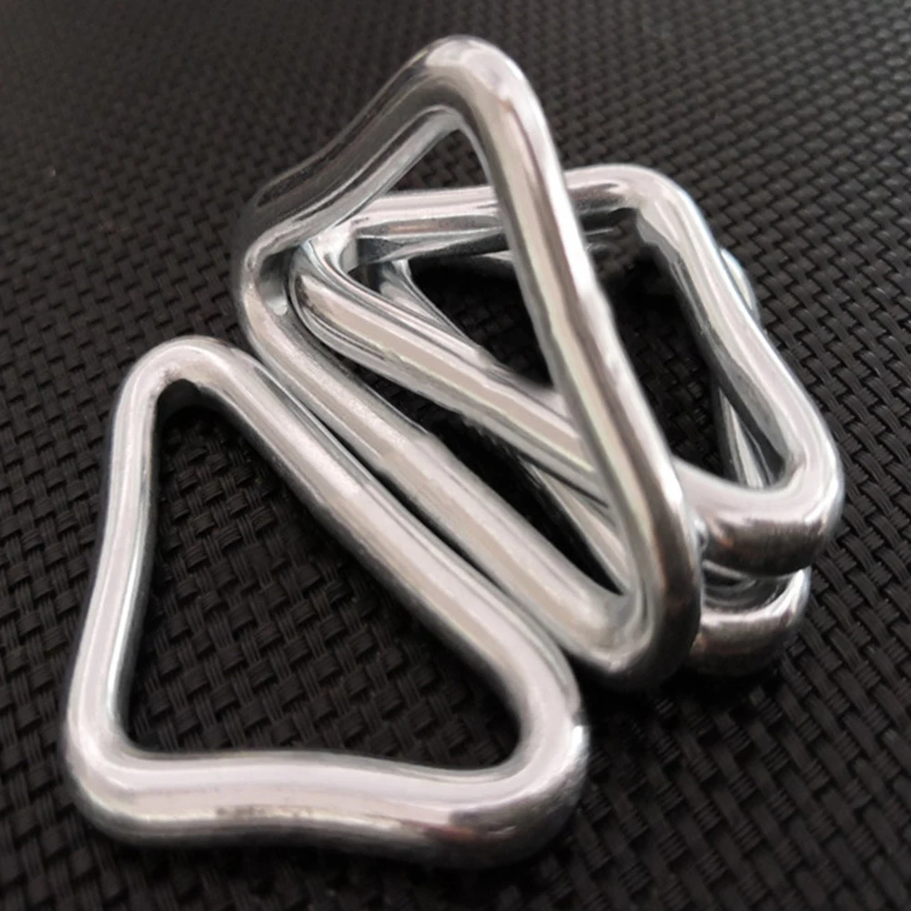 

50pcs Trampoline Mesh Mattress Iron Buckle Triangle Ring Iron Hook Mattress Jumping Cloth Iron Buckle Triangle Ring Accessories