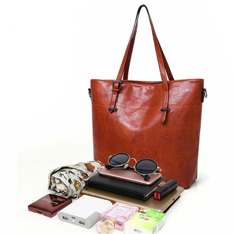 Винтажная женская сумка через плечо из искусственной кожи 4 шт. с ручками | Багаж и