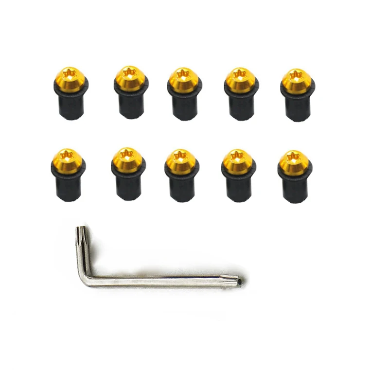 Крепежные гайки M5 винты для лобового стекла крепежные болты Suzuki GSXR GSX R 600 750 1000 K1 K2