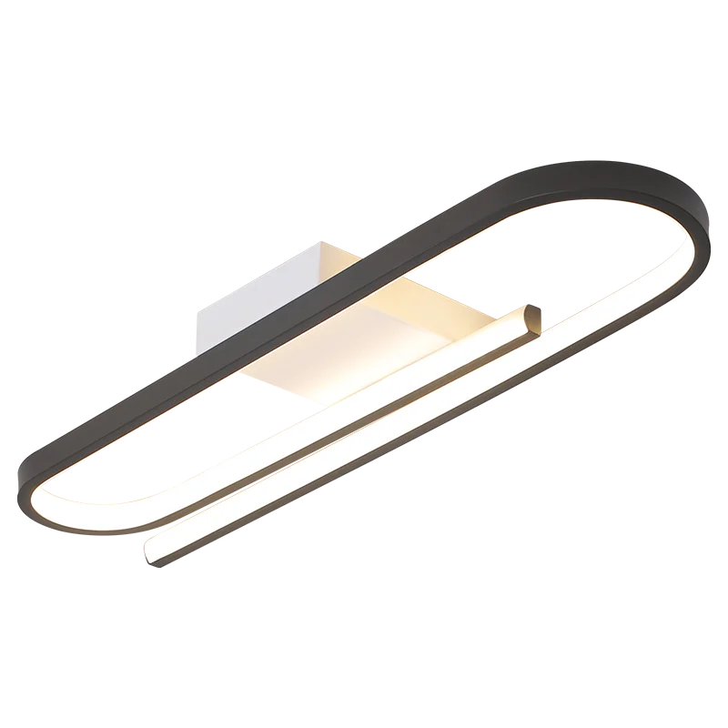 

Minimalist Modern LED Ceiling Chandelier For Living Room Bedroom Corridor Aisle cloakroom Black White Aluminum Lamp Chandelier