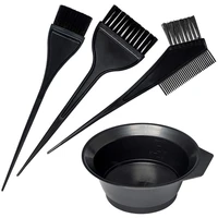 5pcsset hairdressing coloring brushes bowl combo salon hair color dye tint diy tool set kit styling tools hair color tools