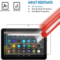 tablet tempered glass screen protector cover for amazon fire hd 8 plus 10th gen 2020 tablet full coverage anti shatter screen