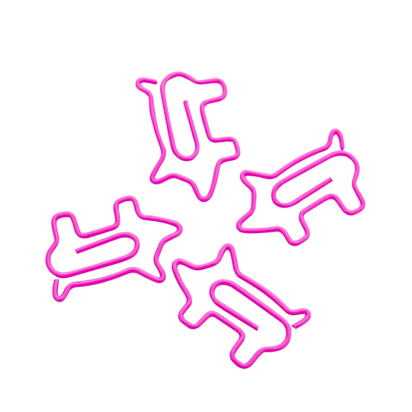

100Pcs/lot Cute Pink Pig Metal Clips Kawaii Bookmark Paper Clips School Office Supplies