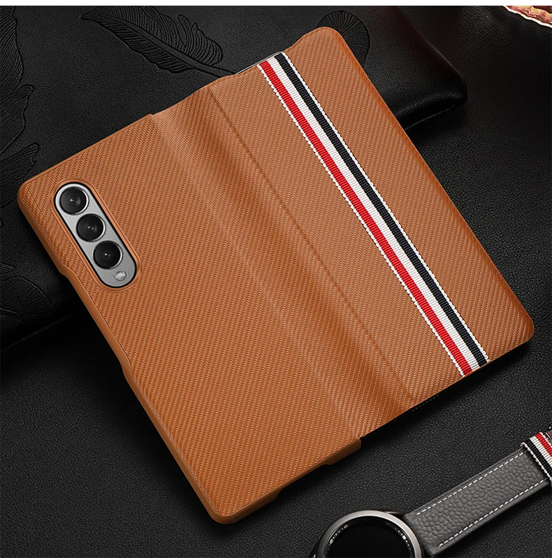 pu leather flip phone case for samsung galaxy z fold 3 full protector cover for samsung galaxy z fold3 fold 2 fold2 case 5g free global shipping