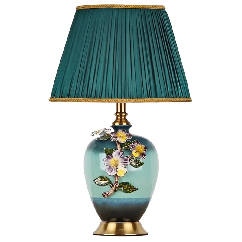 AOSONG Ceramic Table Lamps Desk Luxury Modern Contemporary Fabric for Foyer Living Room Office Creative Bed Hotel | Лампы и освещение