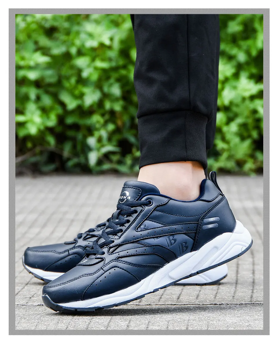 BONA New Designers Cow Split Running Shoes Men Outdoor Sneakers Shoes High Quality Breathable Shoes Jogging Tennis Shoes