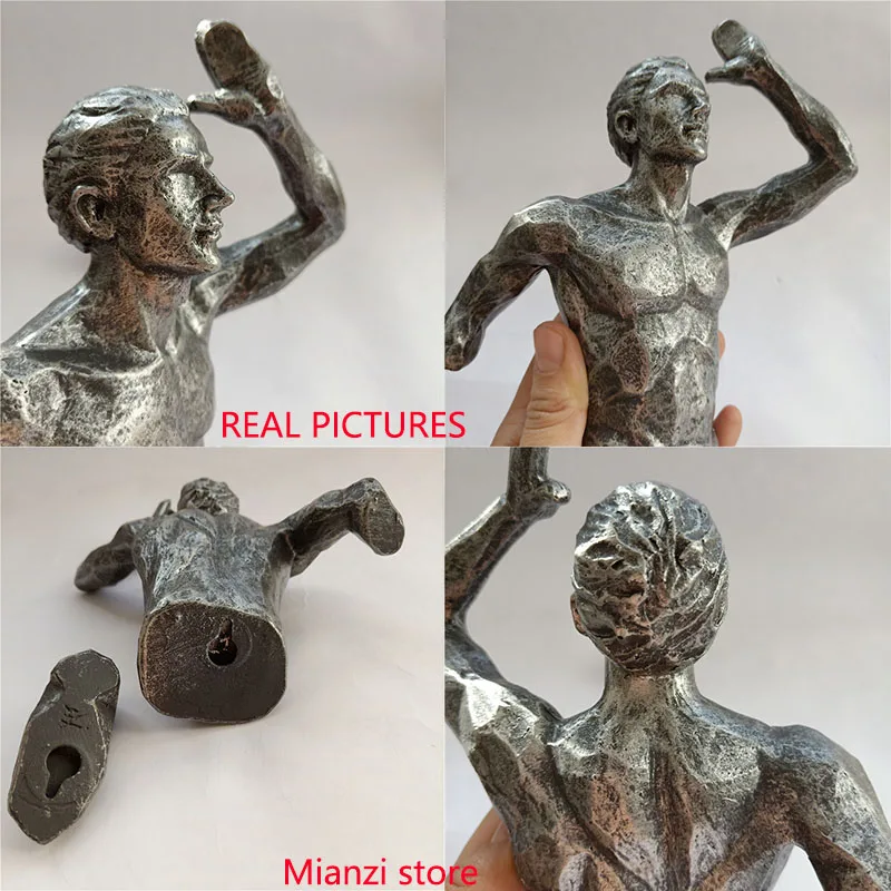 3D скульптура в промышленном стиле для бега смоляный фон гостиной украшение дома