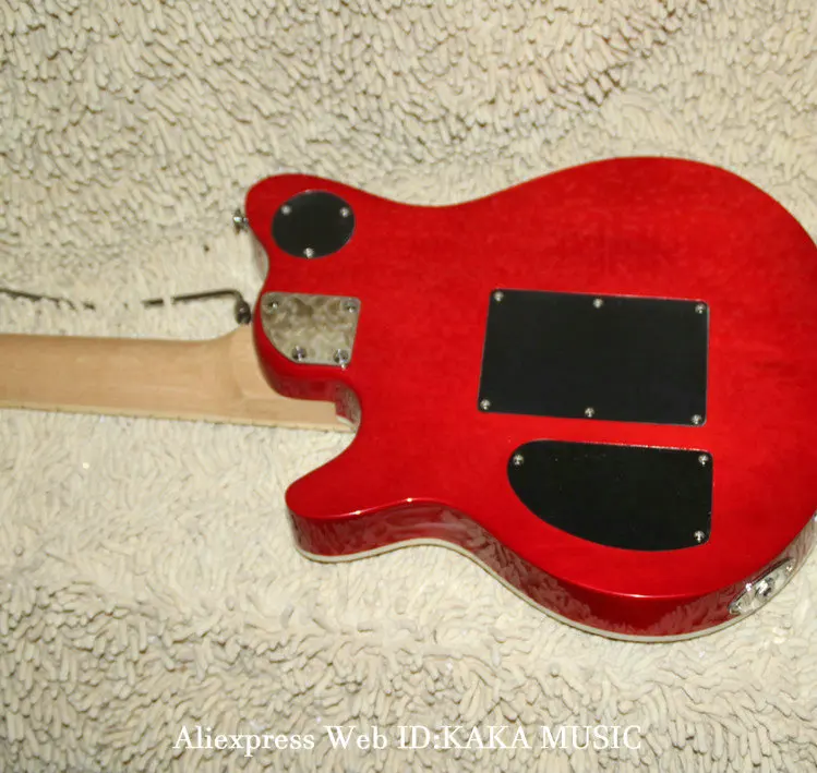 Оптовая продажа электрическая гитара Cherry Burst Wave кленовый гриф OEM из Китая | Спорт и
