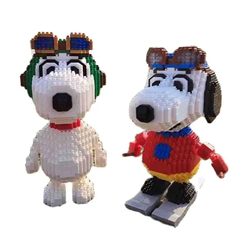 

cartoon figures lovely puppy mini micro diamond building blocks hot Lepining creators Classic us model DIY bricks toys for gift