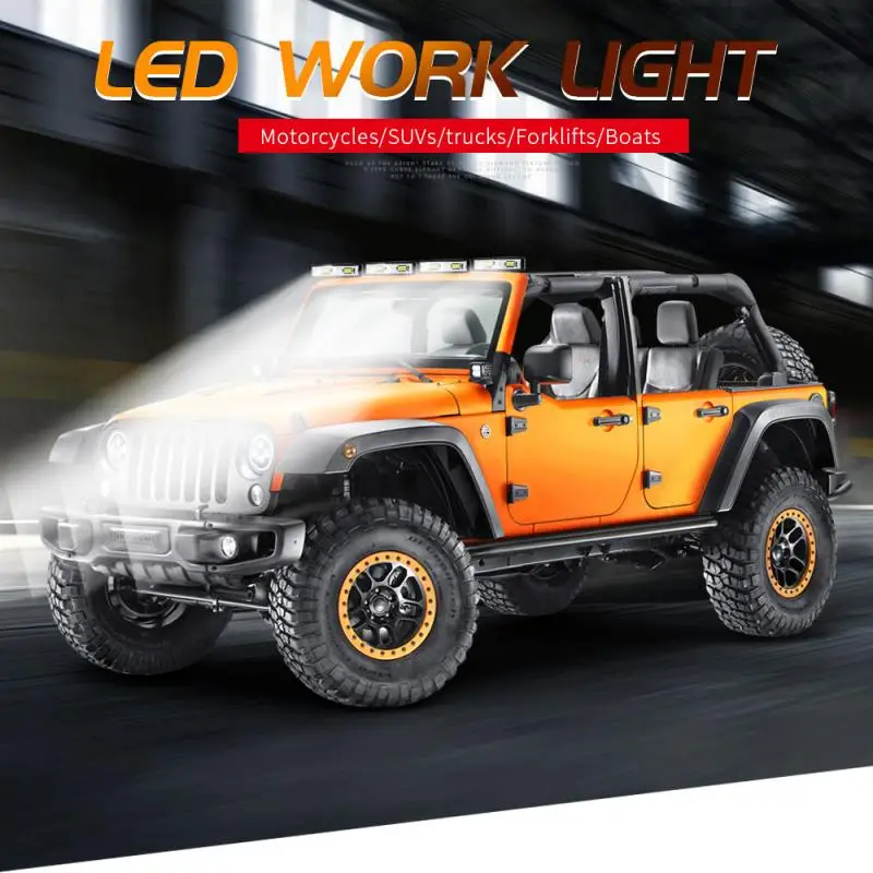 Led Light Bar Offroad DRL LED Work Flood Beam Spotlight 12V Daytime Running For Off Road 4WD SUV ATV Car |