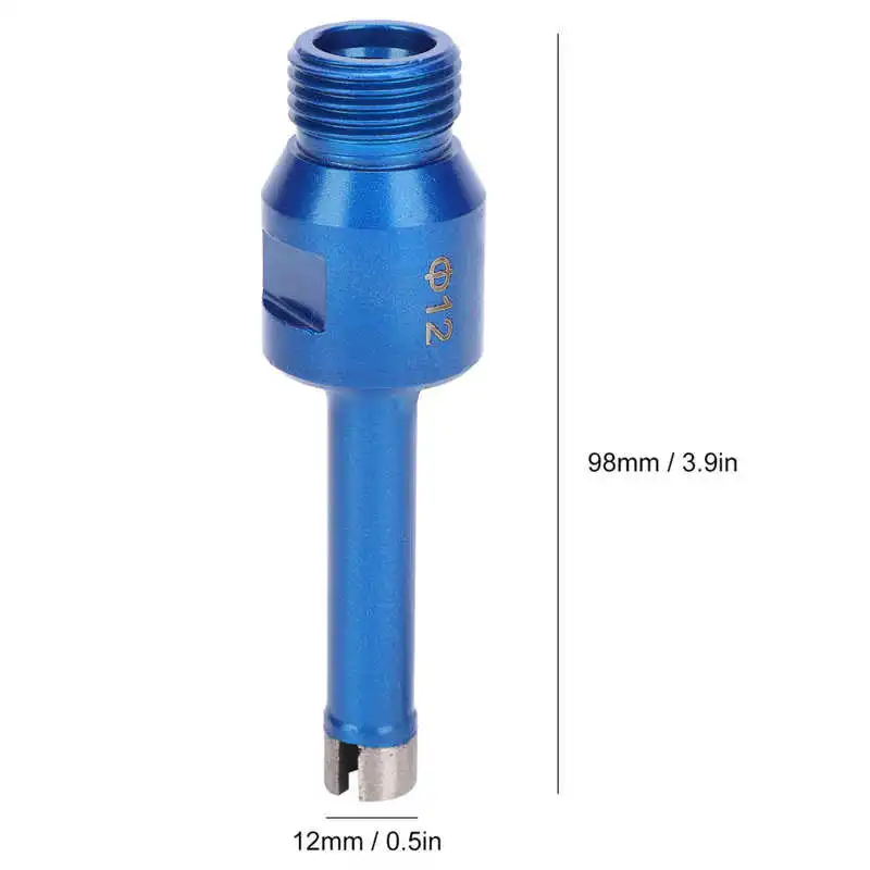 

HSS gereedschapskoffer Diamond Drill Bit 1/2BSP Hole Saw Cutter Ceramic Tile Marble Granite Quartz Stone Hardware 12mm