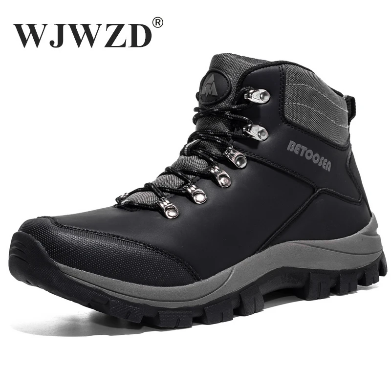 

Men Boots Fashion Men's Ankle Boots Non-slip Mens Outdoor Climbing Hiking Sneakers High Quality Men's Waterproof Boots Hombre