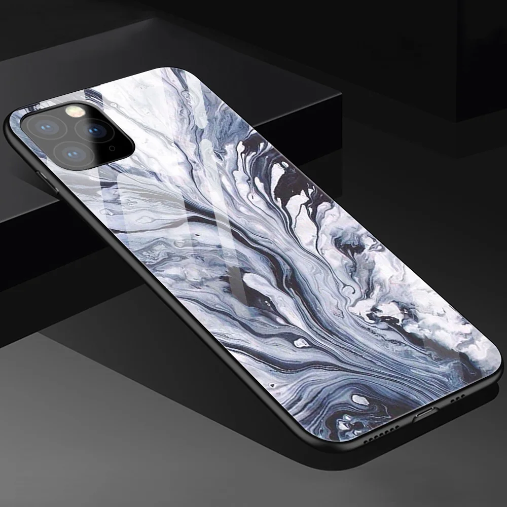 

Luxury Marble Phone Case For iPhone 12 Pro XS Max XR 7 8 6 Plus 6S Soft TPU Back Cover For iPhone 11 SE 2020 Glass Cover Funda