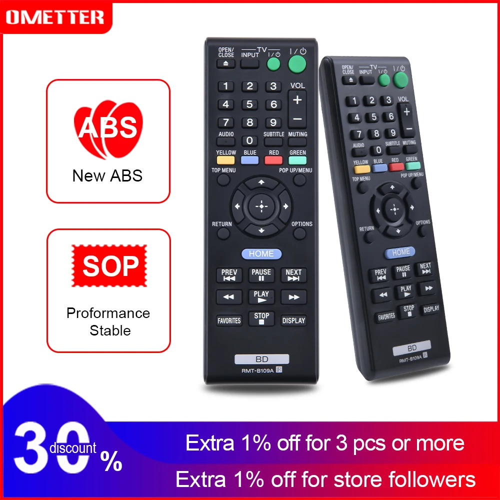 

RMT-B109A Remote Control for SONY Blu-Ray DVD Player BDP-BX58 BDP-S480 BDP-S483 BDP-S580 BDP-S380 BDP-S280 BDP-S480 O23 20