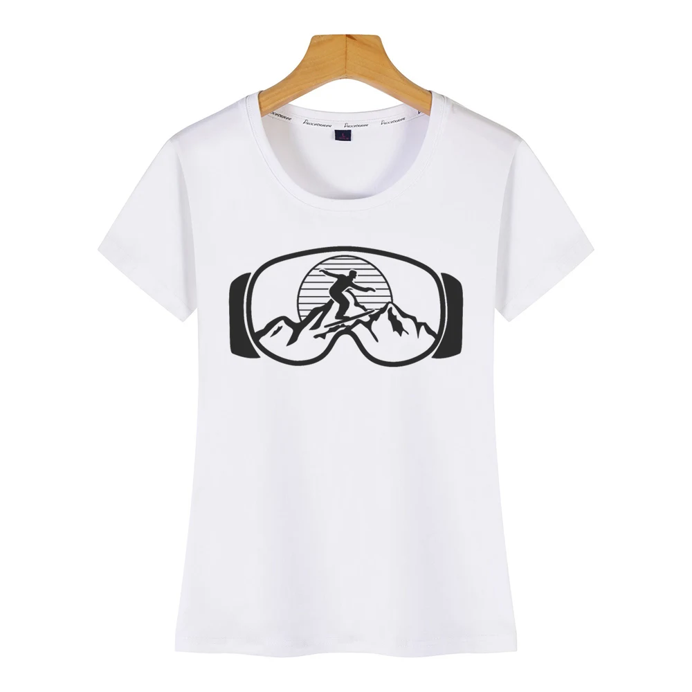 Женская футболка для сноуборда зимняя спортивная Винтажная Футболка Vogue на