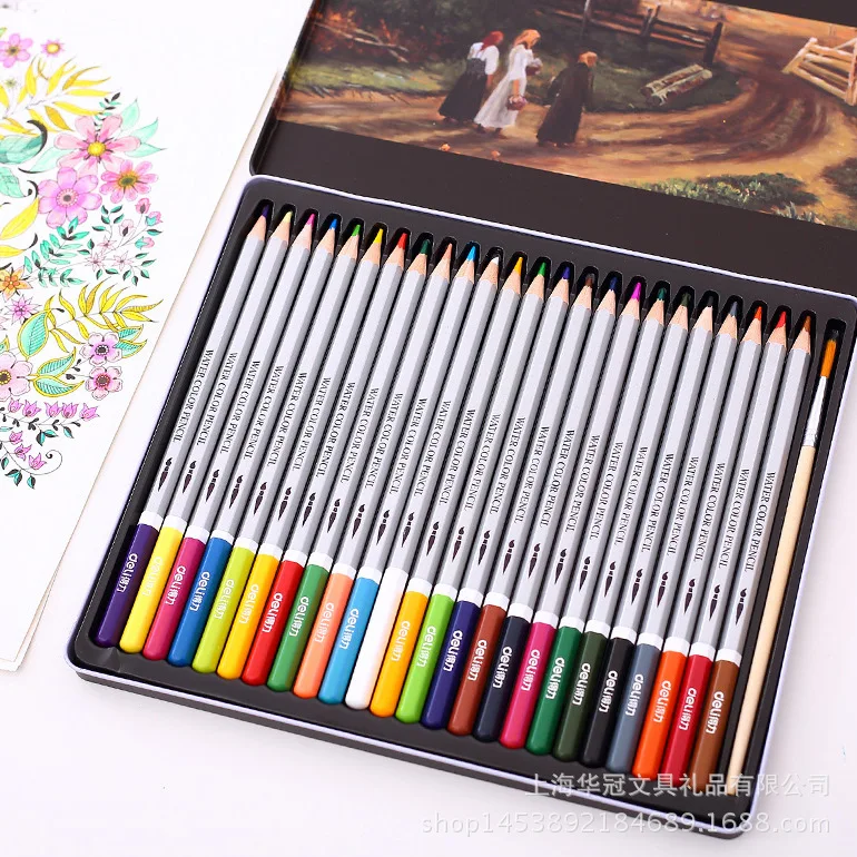 

Profissional Colored Pencils Watercolor Pencils Painting Water-soluble Colour Pencil Set for School Drawing Sketch Art Supplies