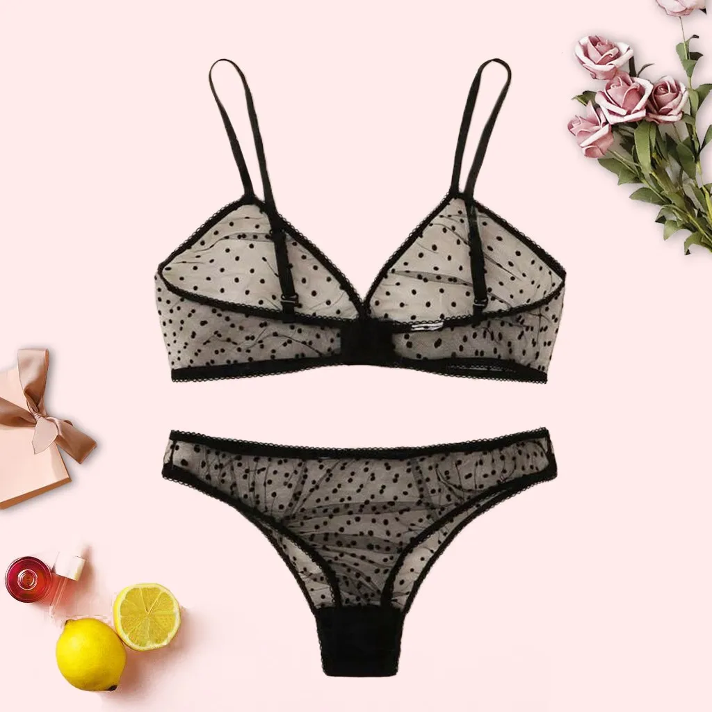 Женское Прозрачное нижнее белье новый сексуальный комплект нижнего белья