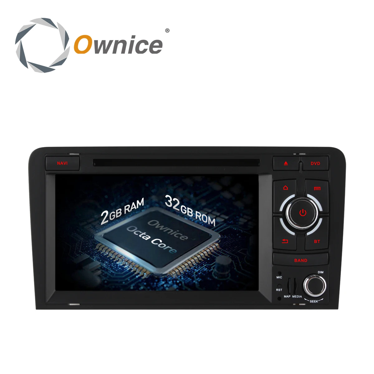 Автомобильный DVD плеер Ownice C500 Android 6 0 Восьмиядерный 2 Din для Audi A3 S3 2004 2011 с GPS сб