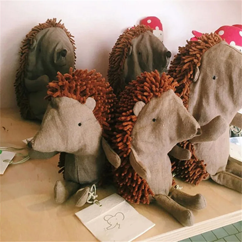 Ins новые скандинавские лесные животные еж плюшевые игрушки милая мягкая кукла