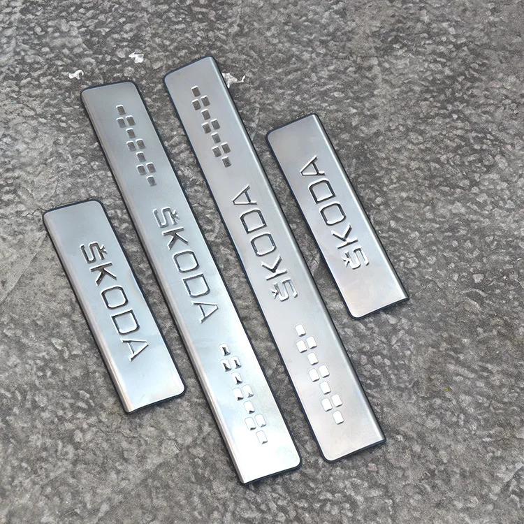 

8 Pcs for The 15-2018 New Skoda Ming Rui Special Modified Welcome Pedal Stainless Steel Threshold Strip
