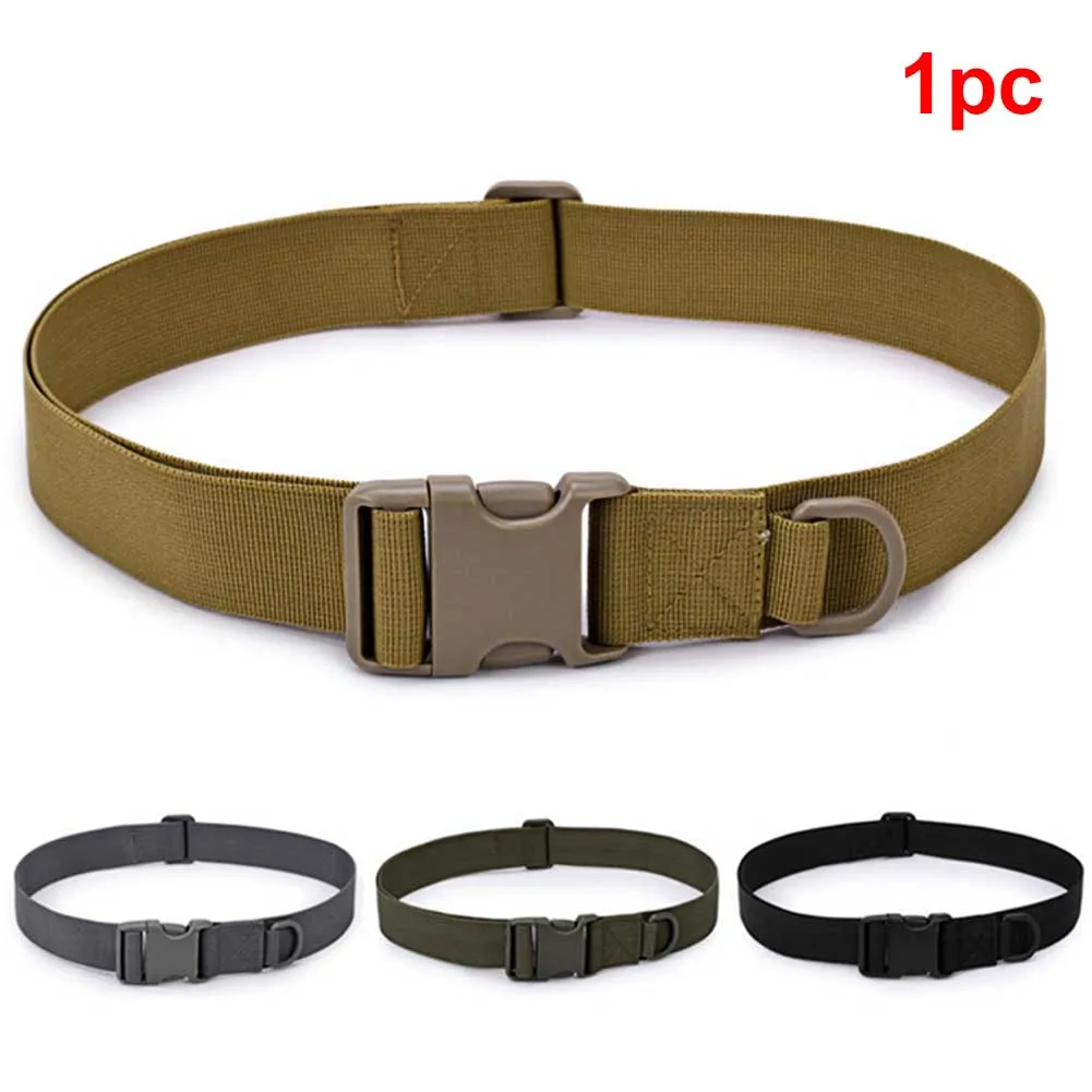 Мужской повседневный армейский пояс с пластиковой пряжкой ремень для альпинизма
