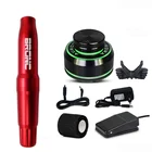 Оригинальная профессиональная вращающаяся тату-машинка, ручка, рандомный Швейцарский двигатель с картриджем Aurora Power, набор игл для перманентной татуировки