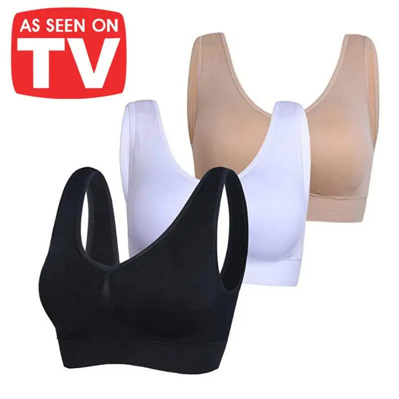 

3pcs Fashion Brand Womens Seamless Comfort Bra Comfy Shapewear Sports Stretch Crop Top Vest Underwea