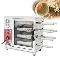 electric chimney cake oven bakery machine kurtos kalacs oven electric donut ice cream cone maker chimney cake grill oven machine