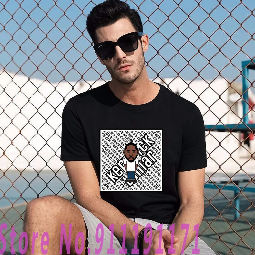 

Kendrick Lamar T-shirt Unisex Harajuku Good Kid Graphics Black T-shirts Fashion TDE Tops 100% Cotton Shirt Female/Man