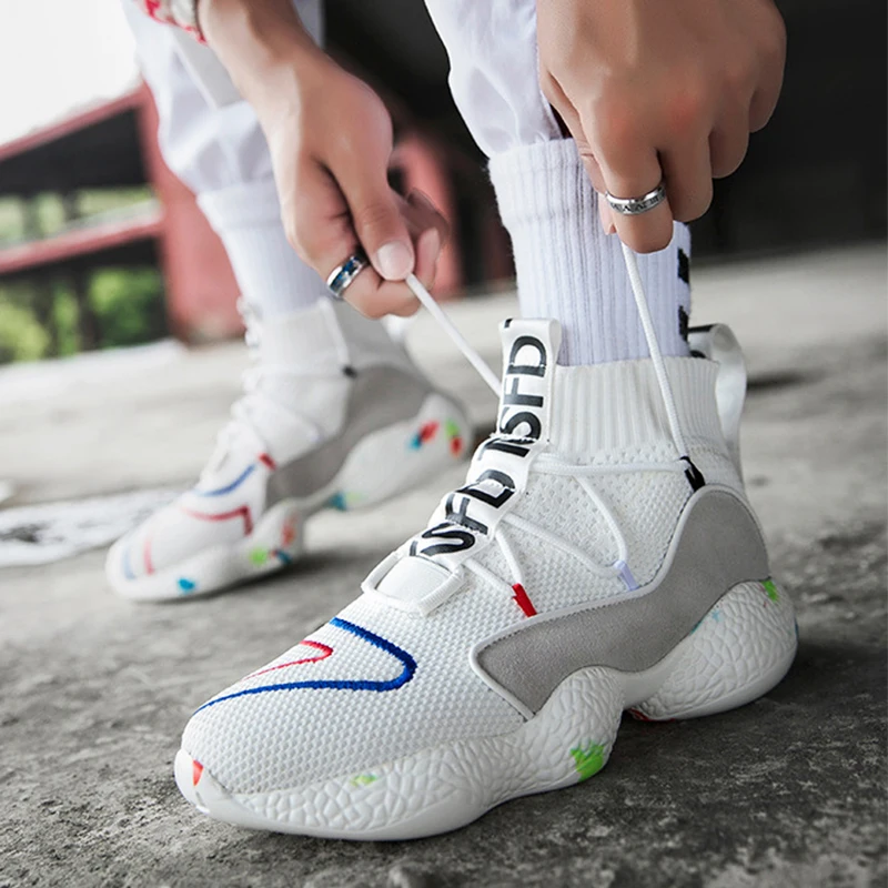 

Couple Flying weaving casual running shoes unisex Breathable sneakers Sapato Masculino Krasovki Shoes Men woman mesh Trainers