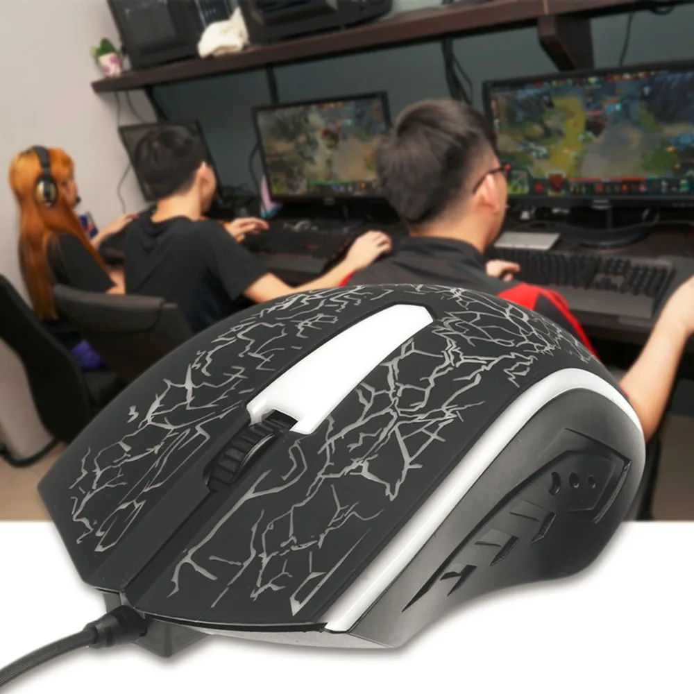 X7 4000 точек/дюйм Проводная игровая Мышь 3 Кнопка Светодиодный оптическая