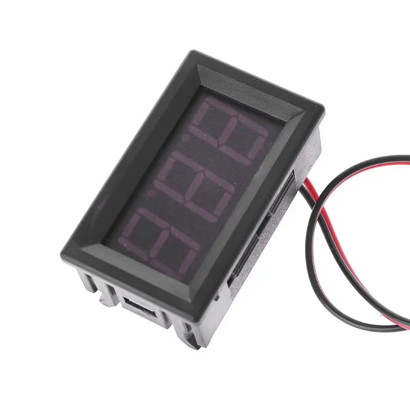 For 12V 24V 96V Electromobile Motorcycle DC 5V-120V Digital Voltmeter LED Display Panel 2 Wire Volt Voltage Test Meter - купить по
