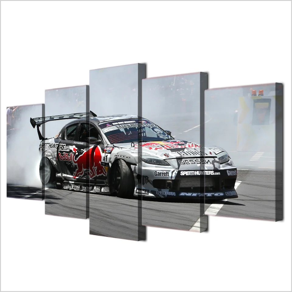 Современное настенное искусство модульные картины HD печать 5 штук плакат MAZDA RX8