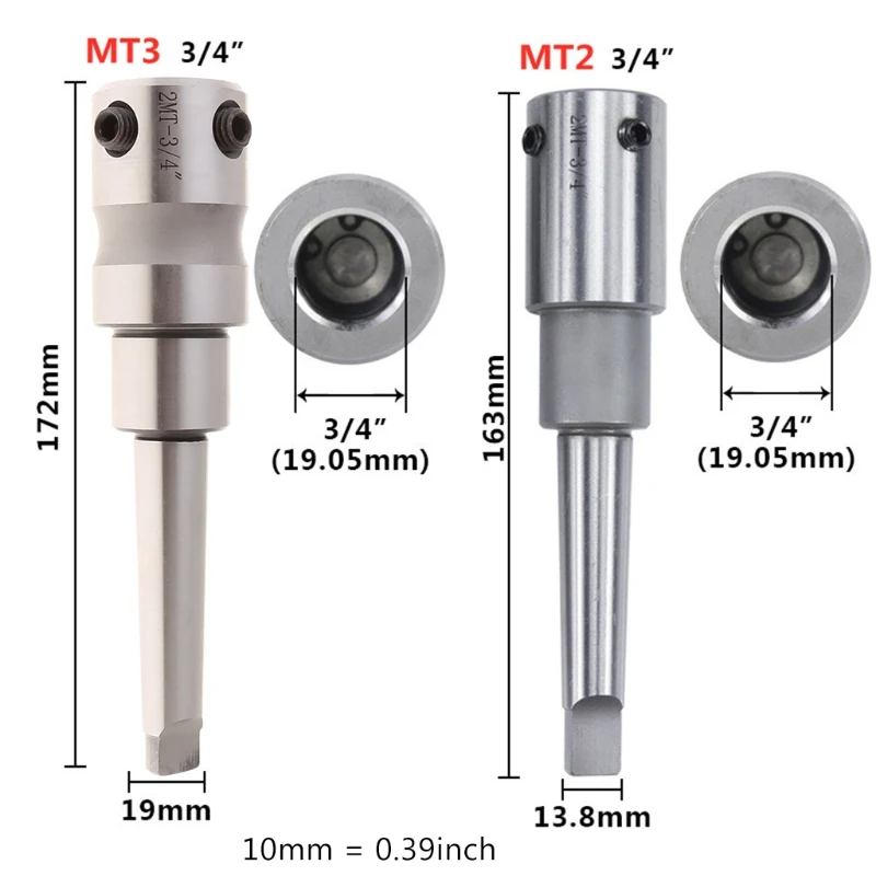 

Ring Tool Holder with Morse Taper MT2 MT3 3/4" Drilling Machine Annular Cutters Extension