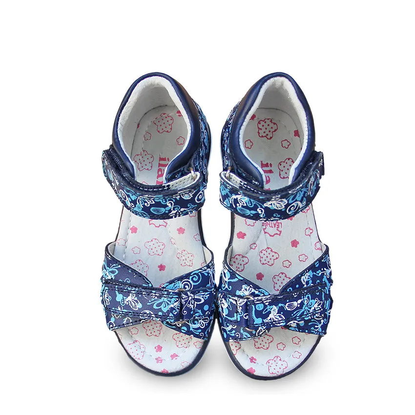 Новинка 1 пара модные сандалии из натуральной кожи для девочек ортопедическая